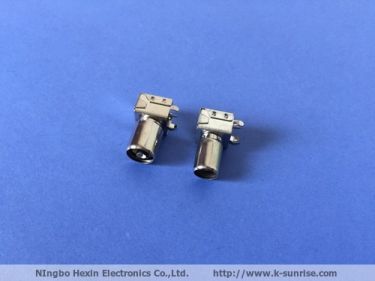 right angle Male&female  IEC connector with brackets for pcb mount