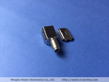 RF connector with shielding