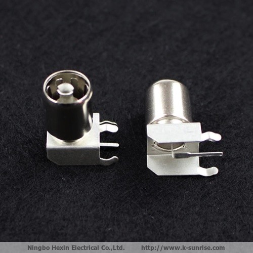 Female IEC connector with brackets