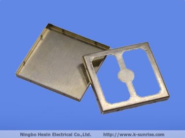 Two piece metal shielding cover