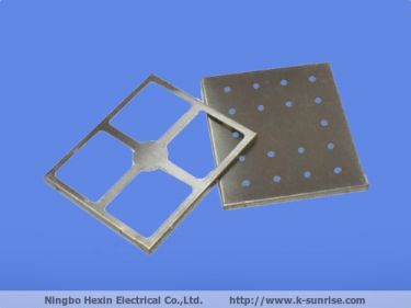 electronic shield can metal stamping pcb board shielding case with heat sink holes