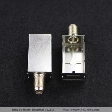 Customized F connector with shield frame