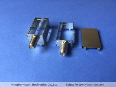 SMT shielding case with F connector for PCB board