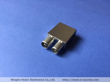 IEC male&Female connector with metal shielding cans