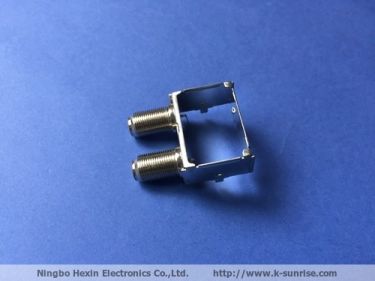 Two F female connector with shielding