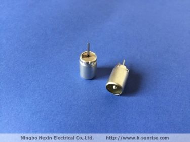75ohm IEC male pal connector with ear assy